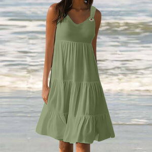 Casual Elegant Stitching Dress Women