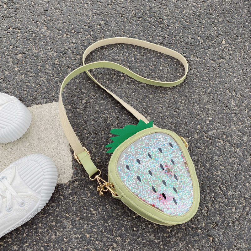 Summer Children's Pineapple Strawberry One Shoulder Jelly Bag - Image 4